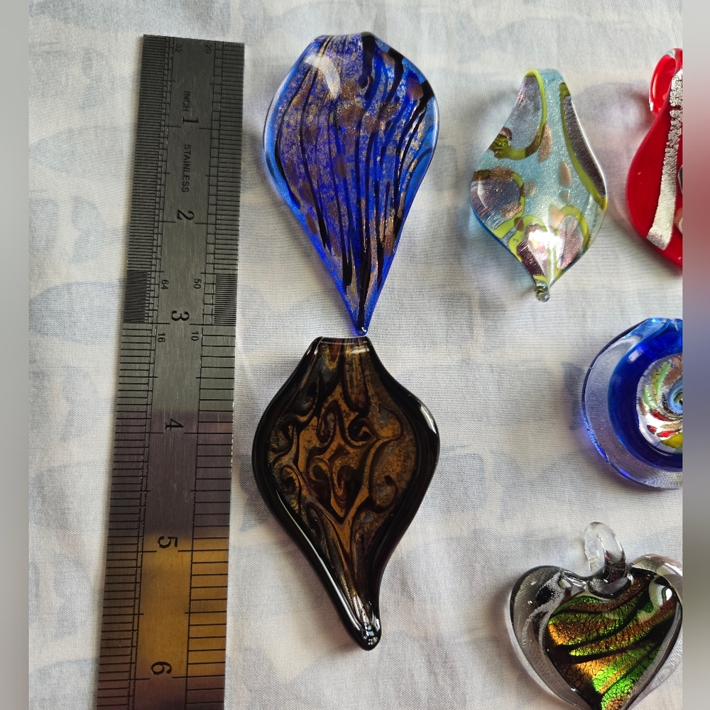 Colorful Glass Pendant Set - Picture 5 of 5